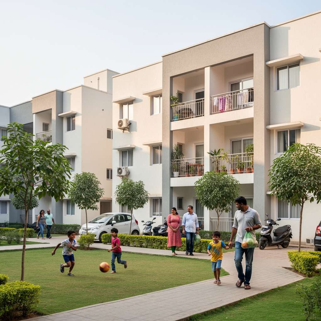 affordable 3 bhk in chinchwad showing family friendly residential apartment
